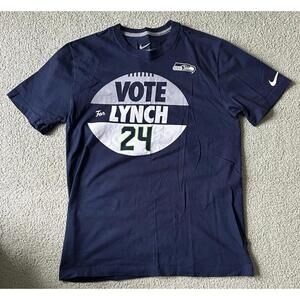 Marshawn Lynch “Vote For Lynch 24” T-Shirt Nike Men’s Size M